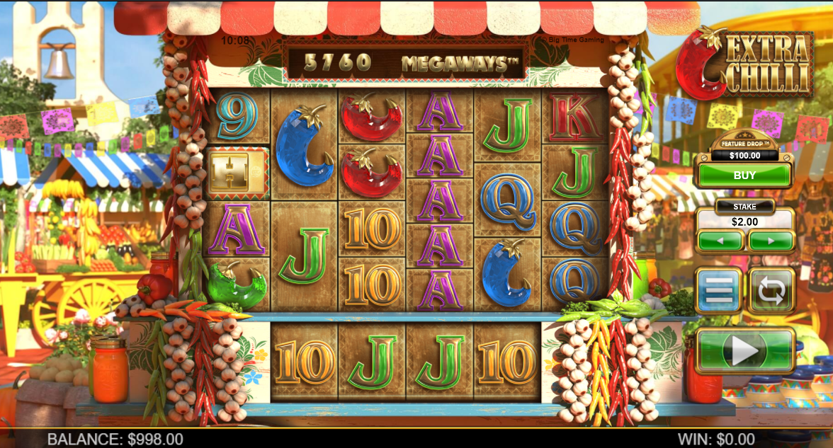 Extra Chilli Megaways Slot Gameplay
