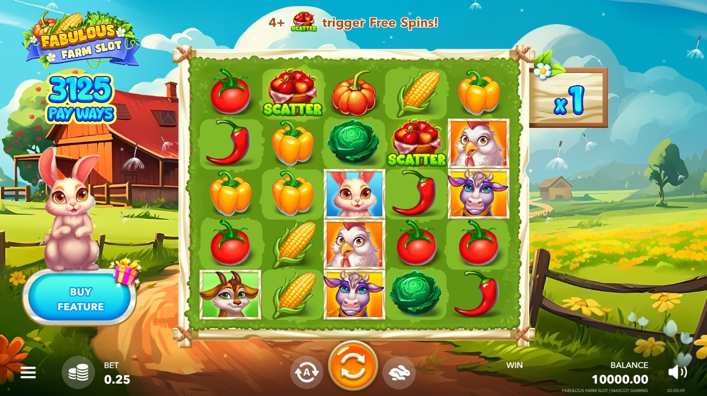 Fabulous Farm Slot Gameplay