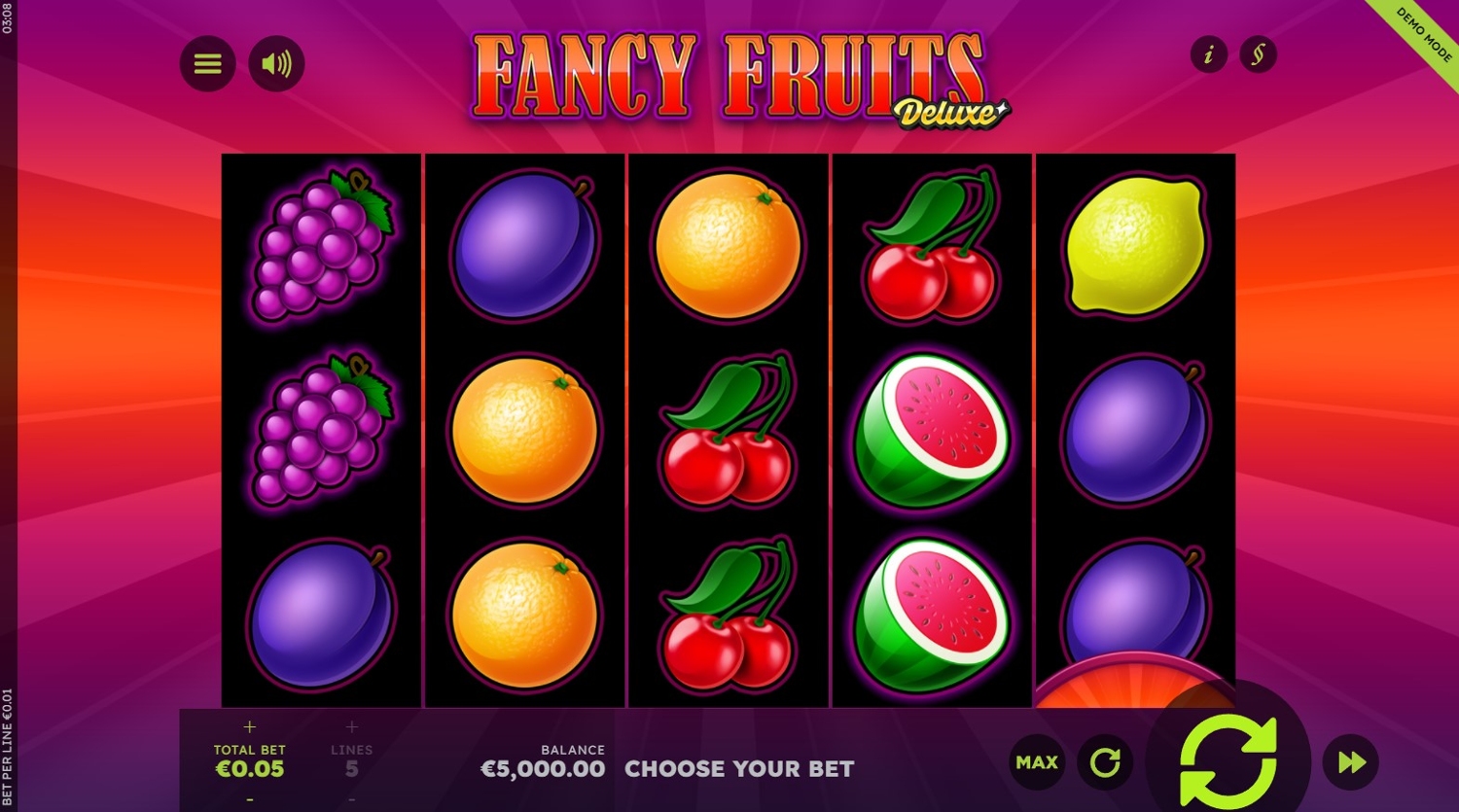 Fancy Fruits Deluxe Slot Gameplay