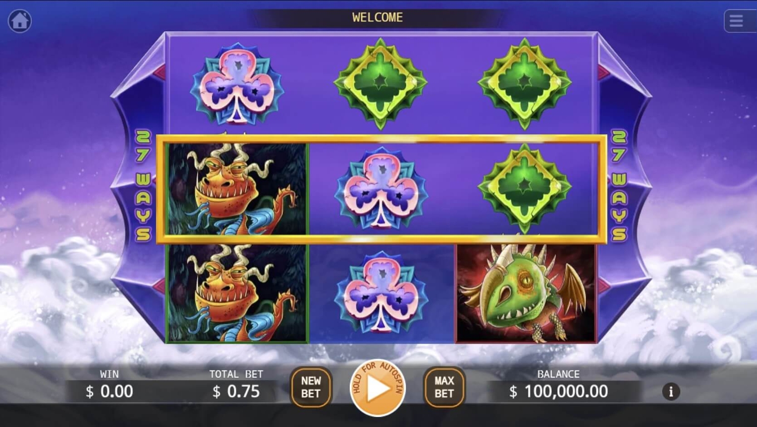 Fantasy Dragons Slot Gameplay