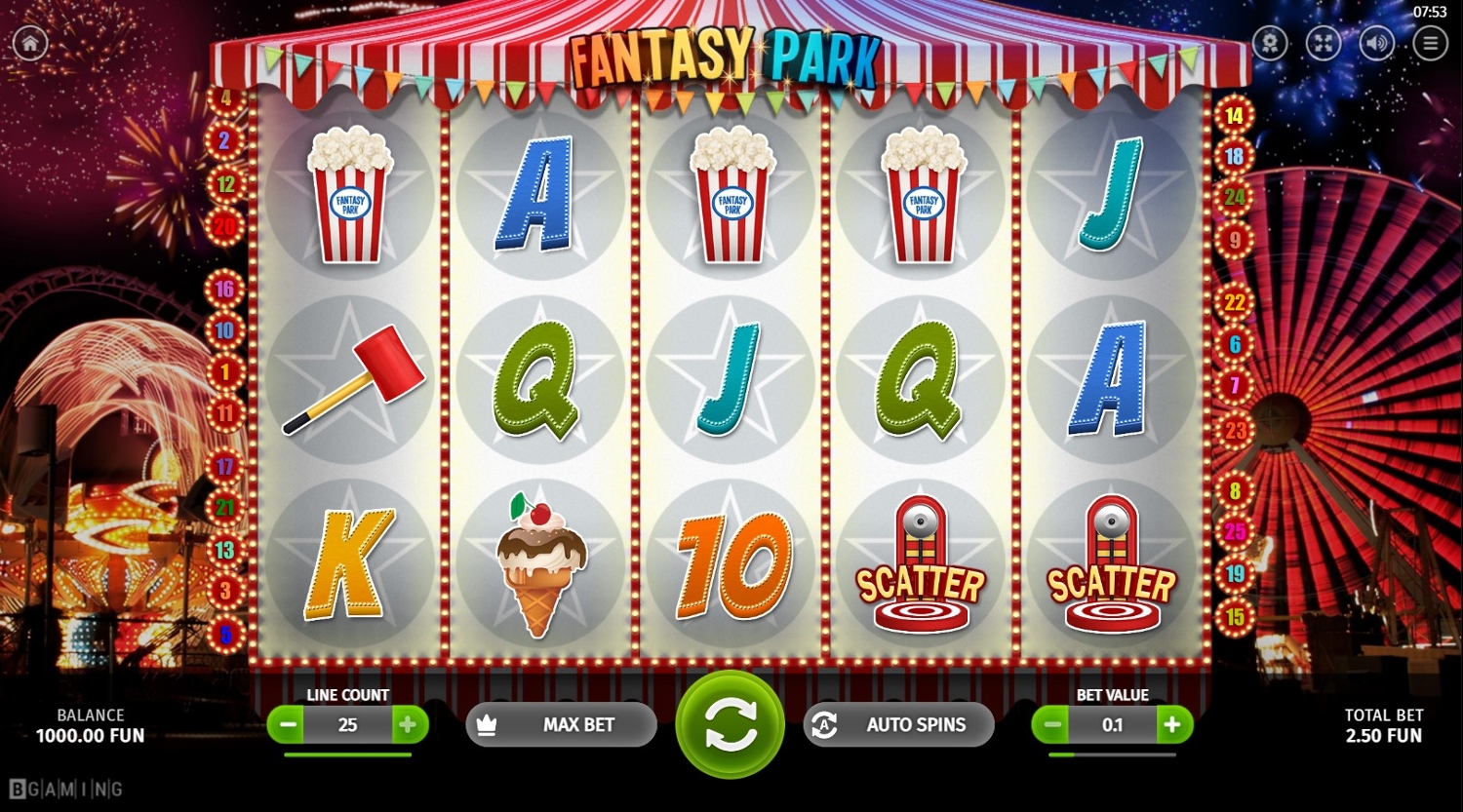 Fantasy Park Slot Gameplay