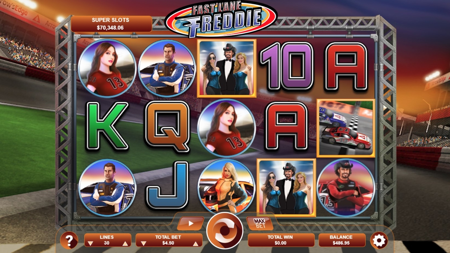 Fast Lane Freddie Slot Gameplay