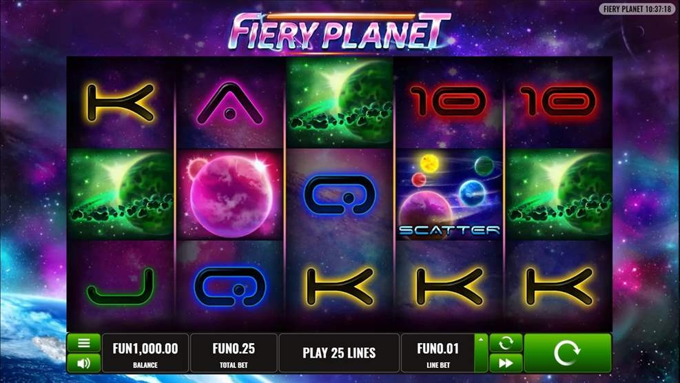 Fiery Planet Slot Gameplay