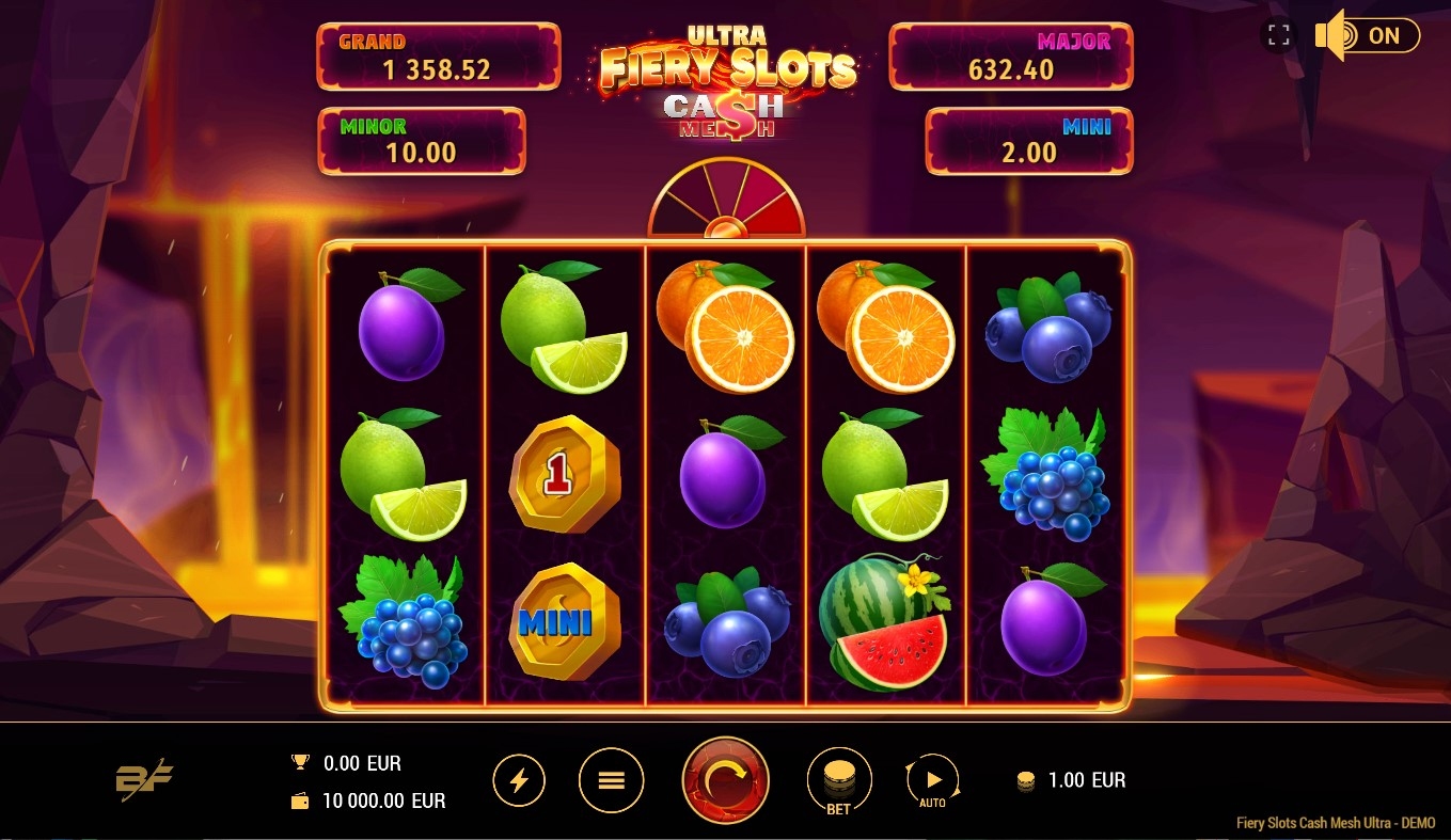 Fiery Slots Cash Mesh Ultra Slot Gameplay