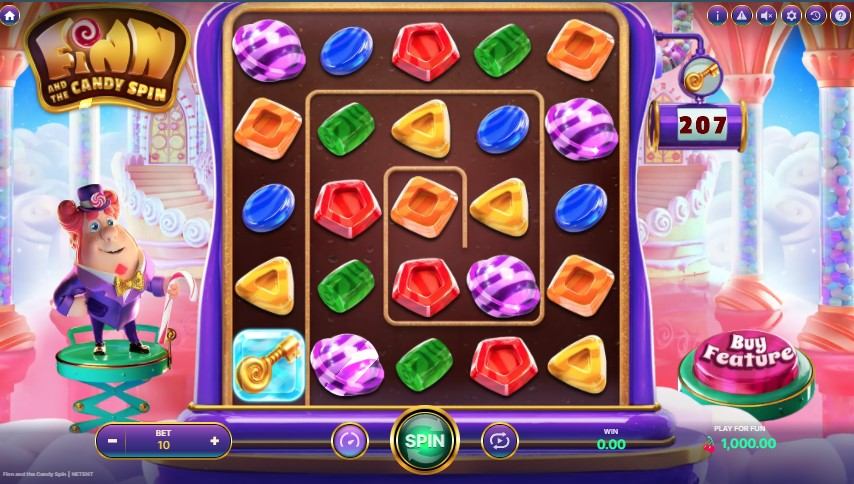 Finn and The Candy Spin Slot Gameplay