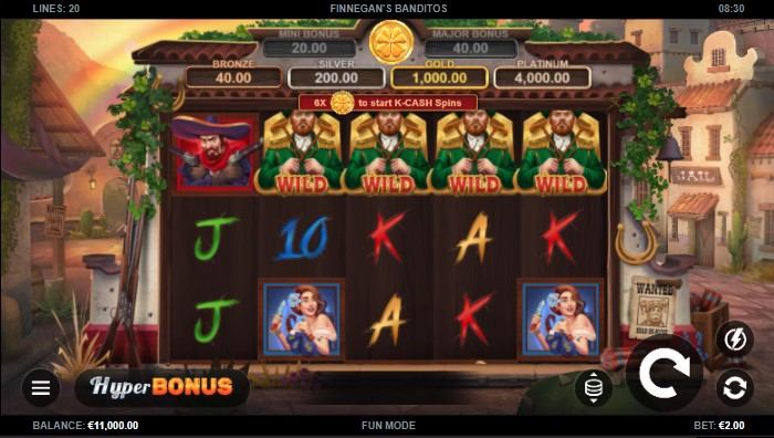 Finnegans Banditos Slot Gameplay