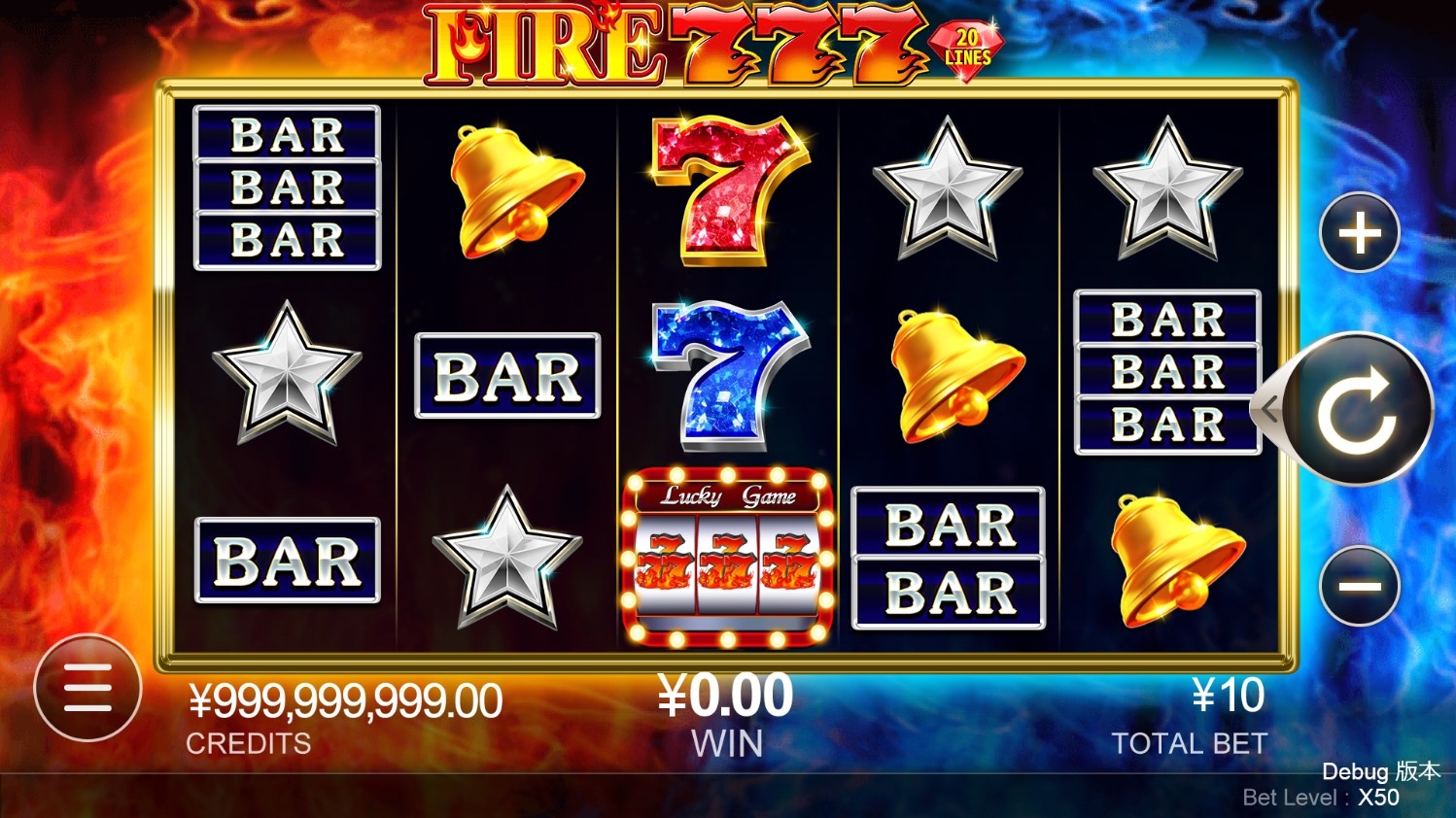 Fire 777 Slot Gameplay
