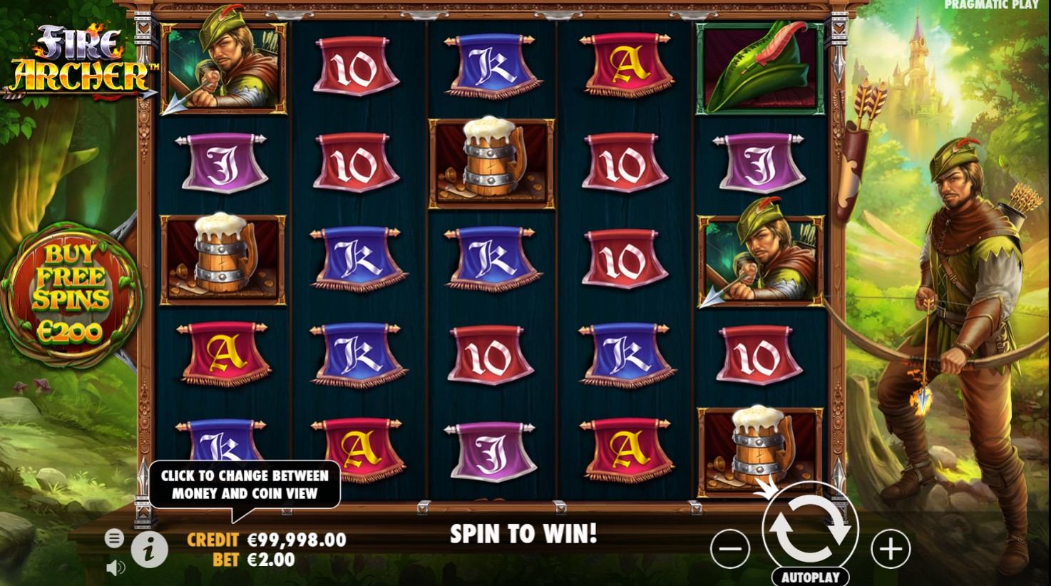 Fire Archer Slot Gameplay