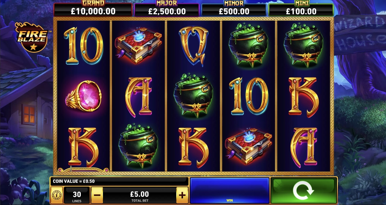 Fire Blaze: Blue Wizard Slot Gameplay