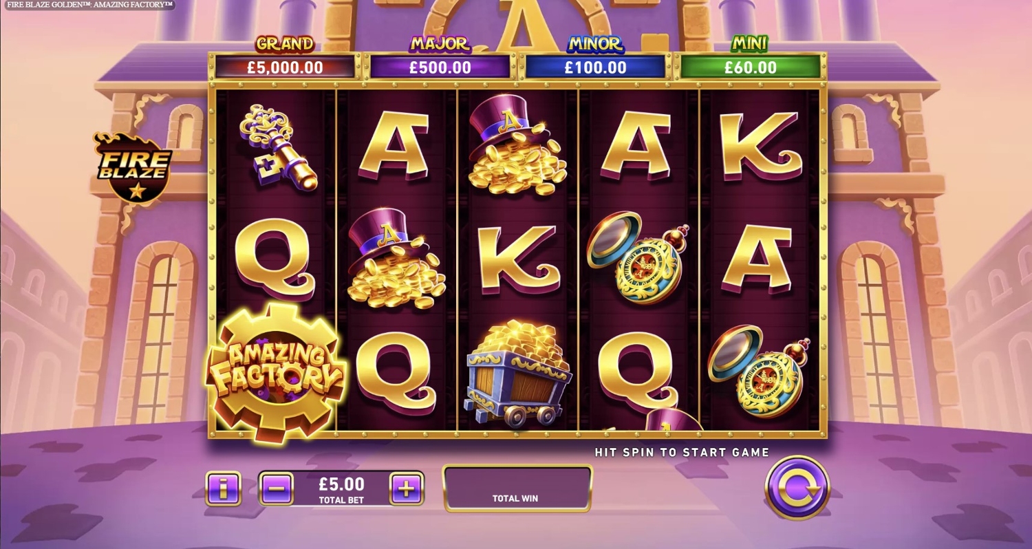 Fire Blaze Golden: Amazing Factory Slot Gameplay