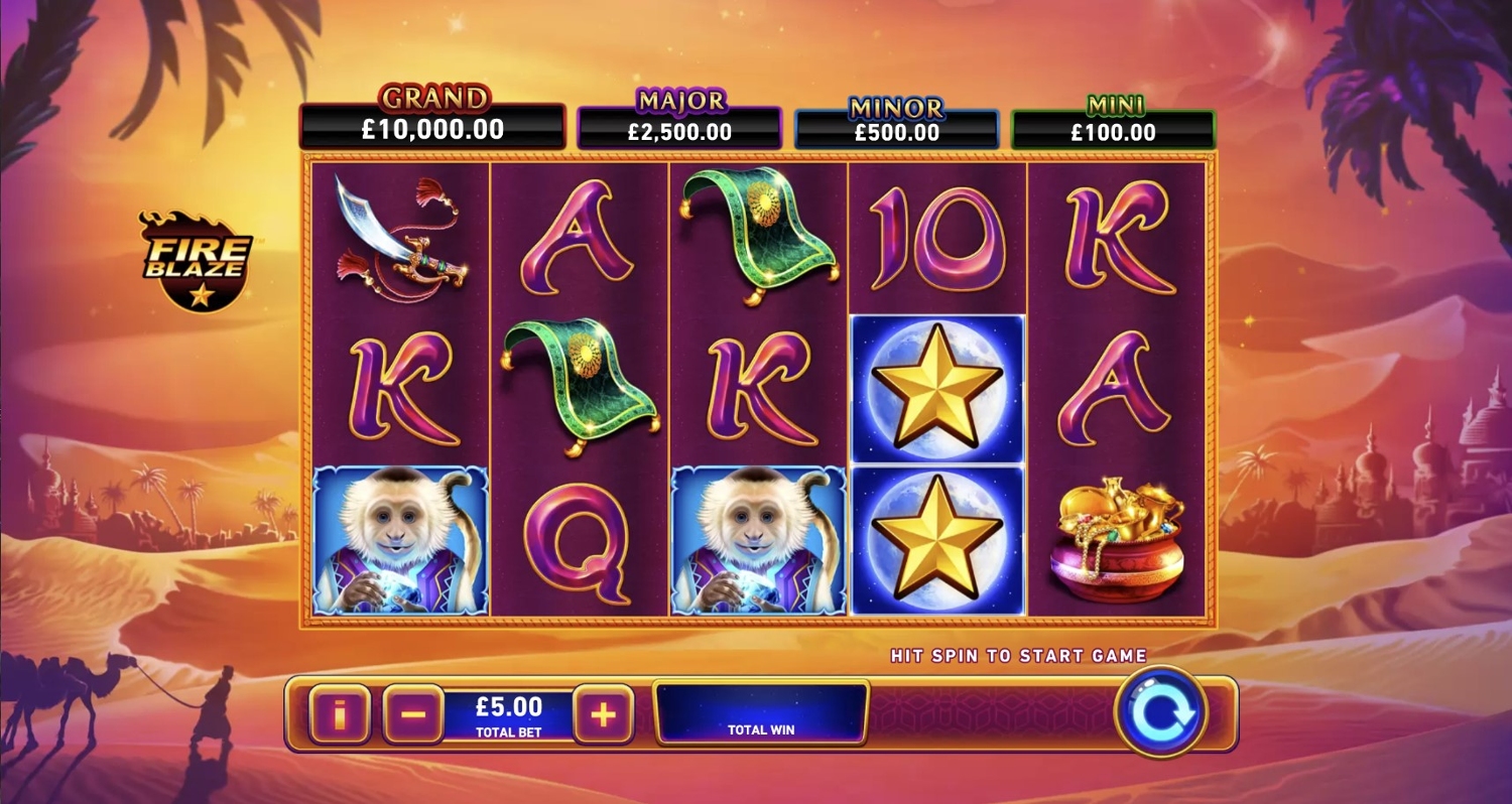 Fire Blaze: Jinns Moon Slot Gameplay