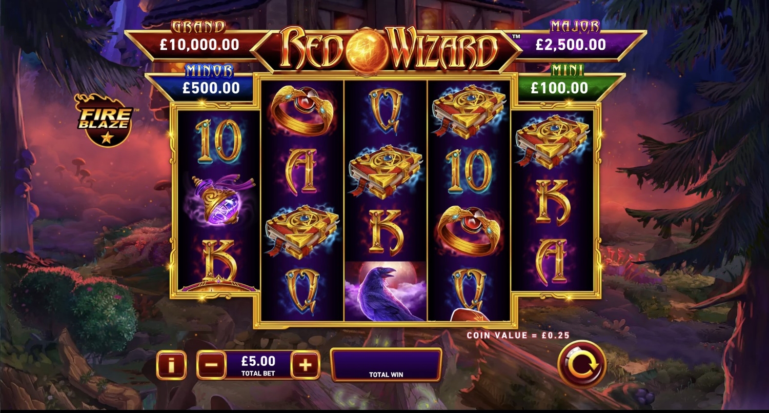 Fire Blaze: Red Wizard Slot Gameplay