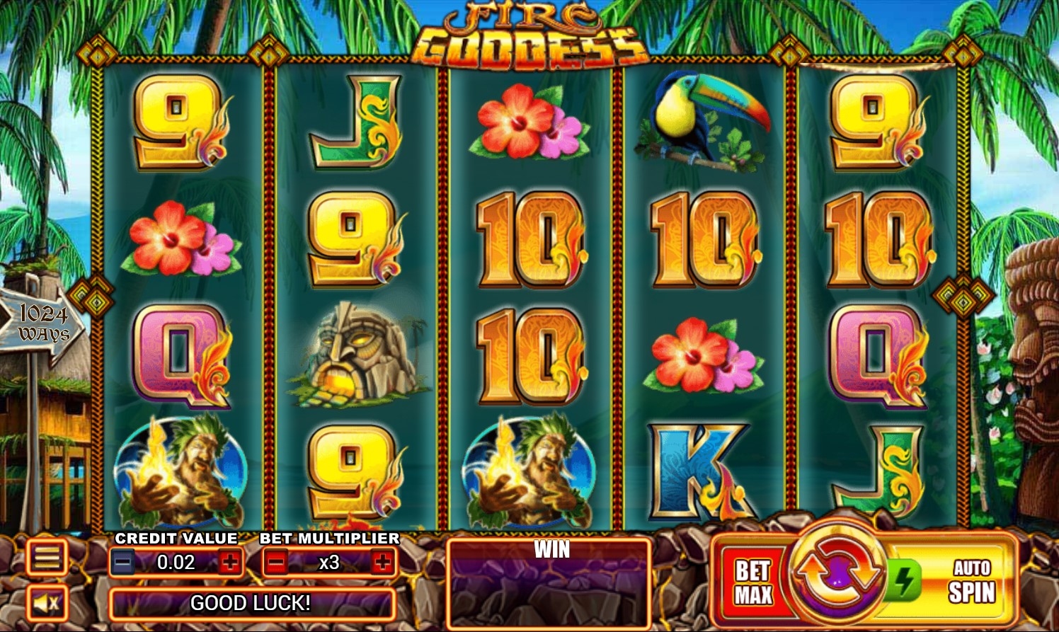 Fire Goddess Slot Gameplay