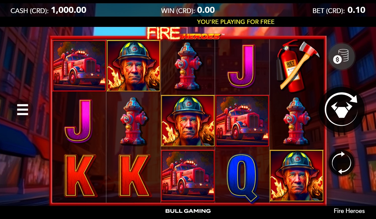 Fire Heroes Slot Gameplay