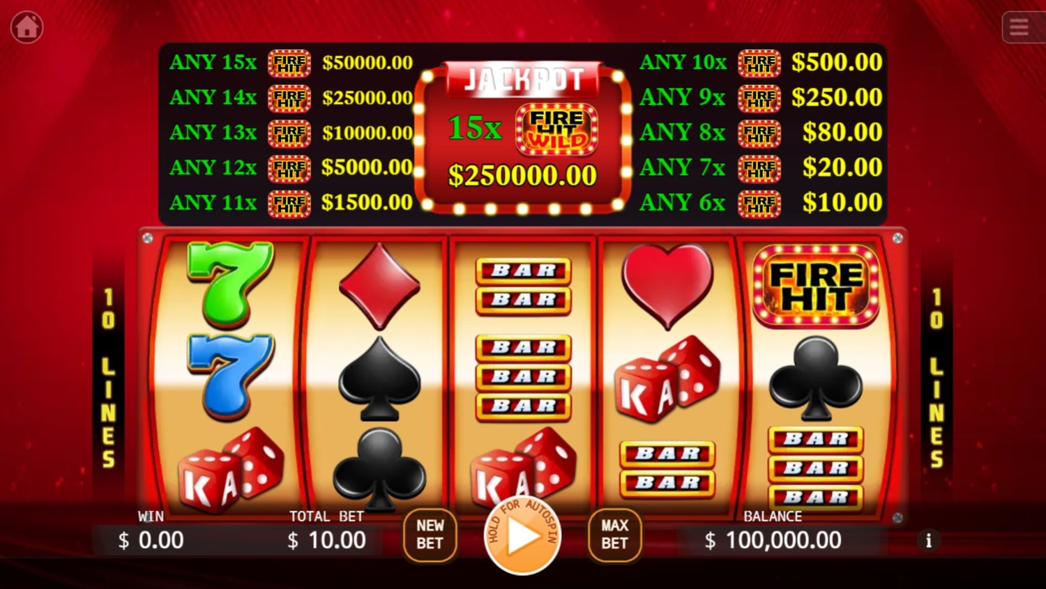 Fire Hit Slot Gameplay