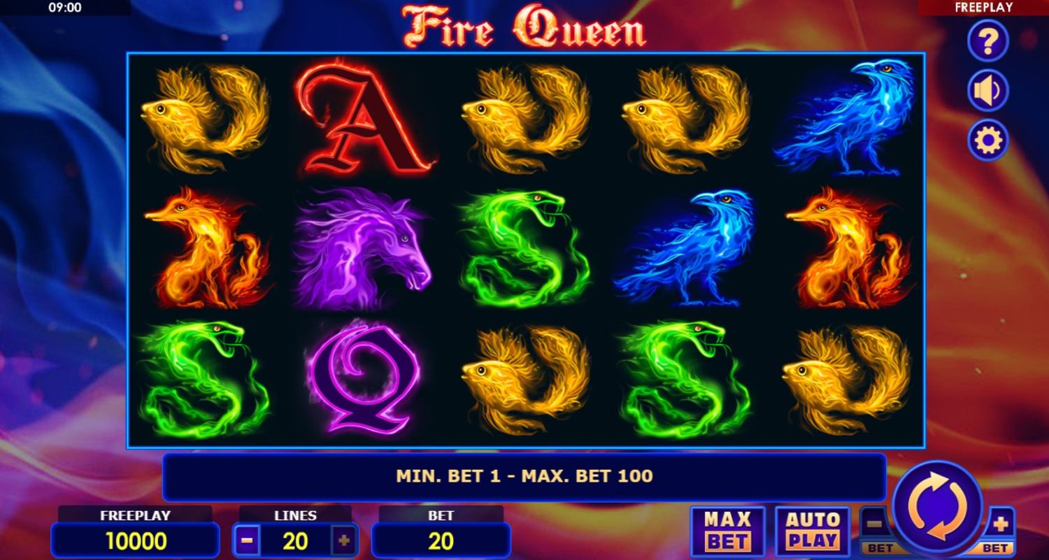 Fire Queen (Amatic) Slot Gameplay