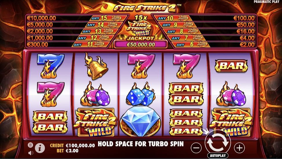 Fire Strike 2 Slot Gameplay