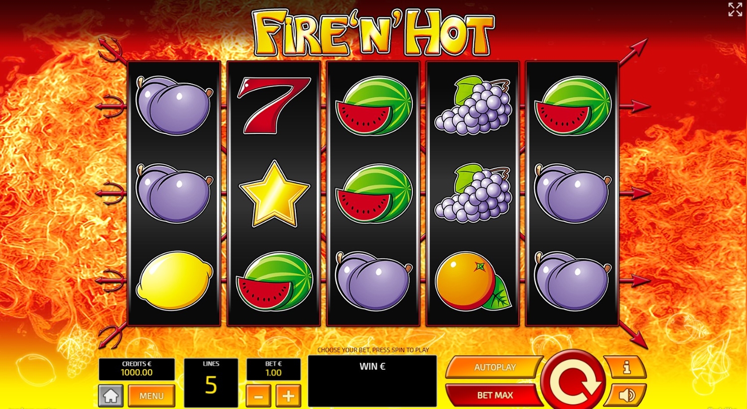 Fire'n'Hot Slot Gameplay