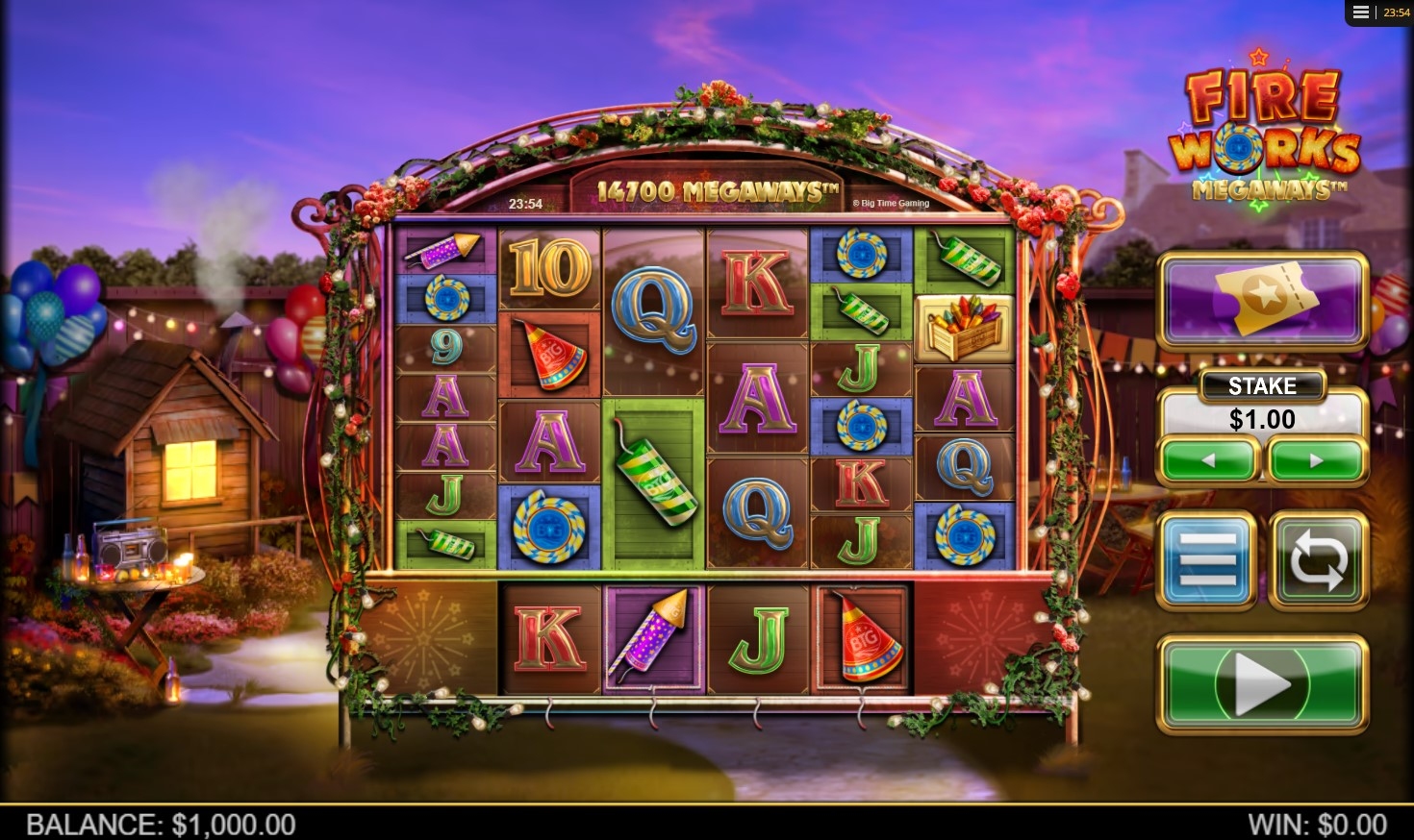 Fireworks Megaways Slot Gameplay