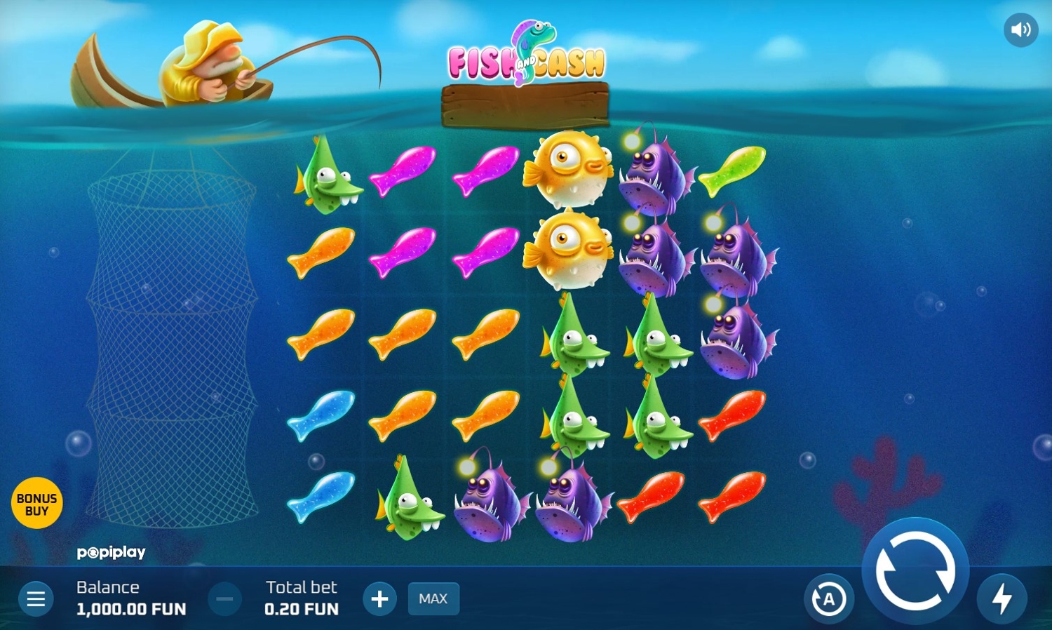 Fish And Cash Slot Gameplay