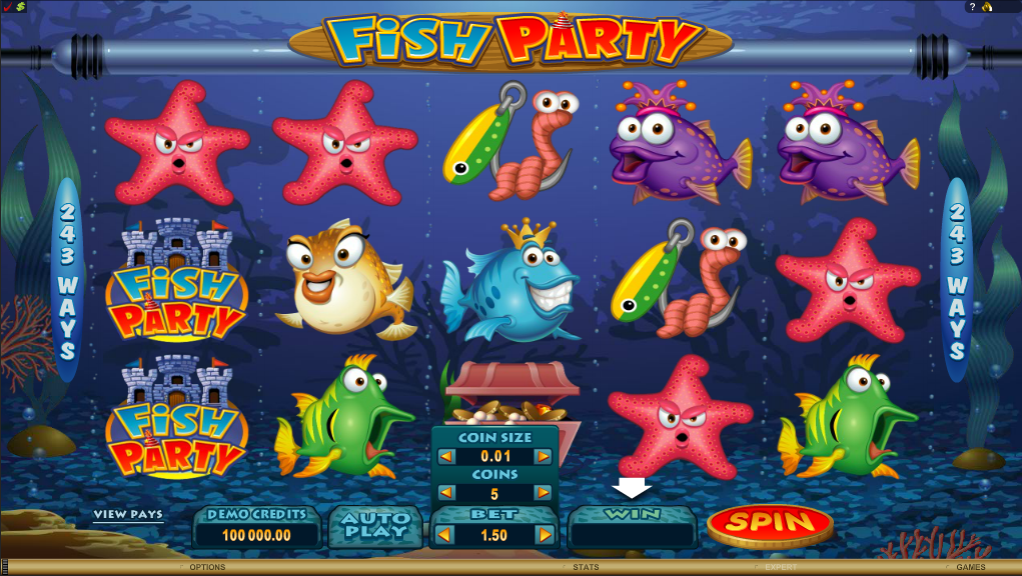 Fish Party Slot Gameplay