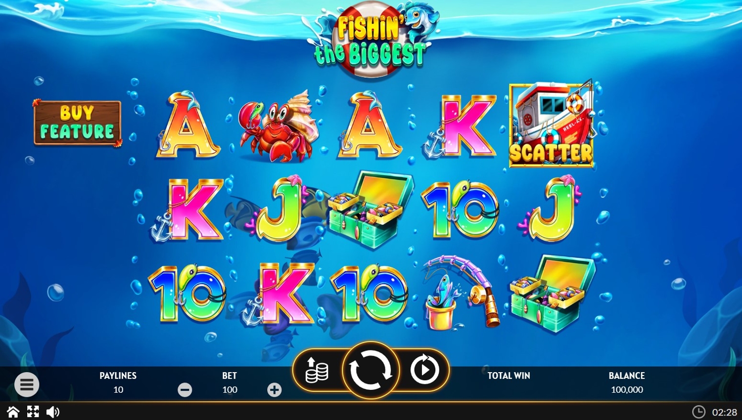 Fishin' The Biggest Slot Gameplay