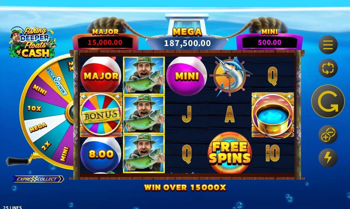 Fishing Deeper Floats of Cash Slot Gameplay