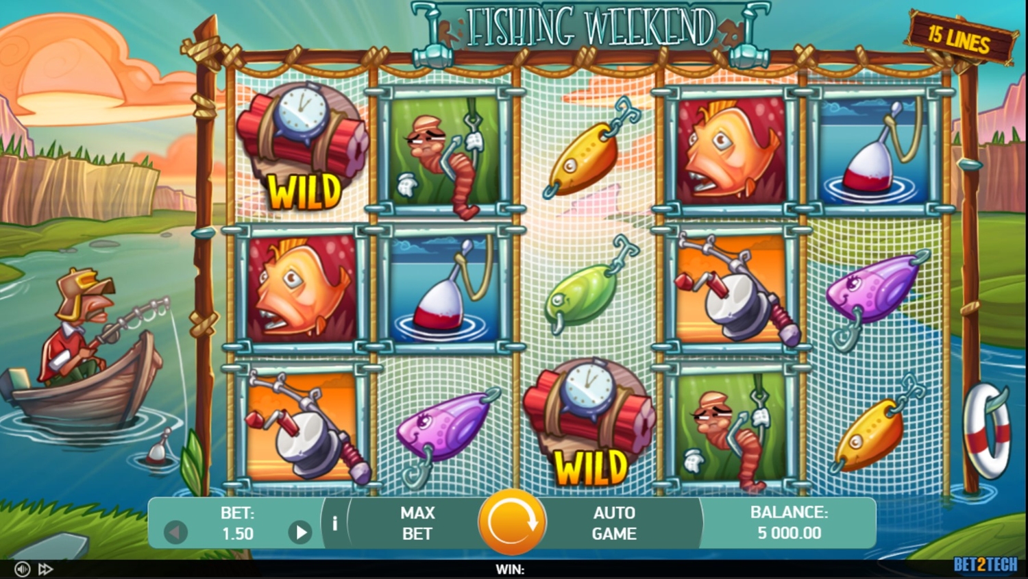 Fishing Weekend Slot Gameplay
