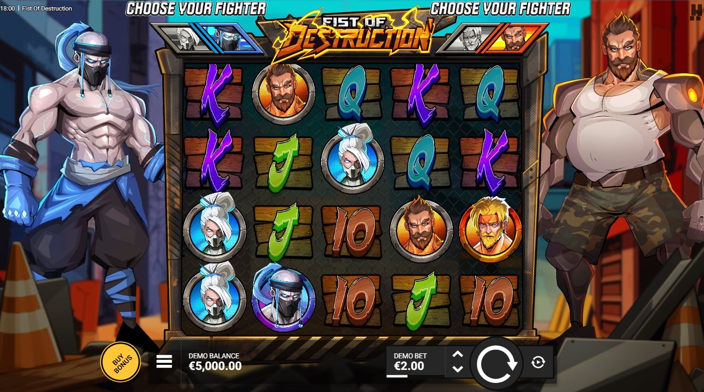 Fist of Destruction Slot Gameplay