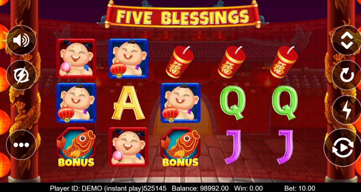 Five Blessings Slot Gameplay