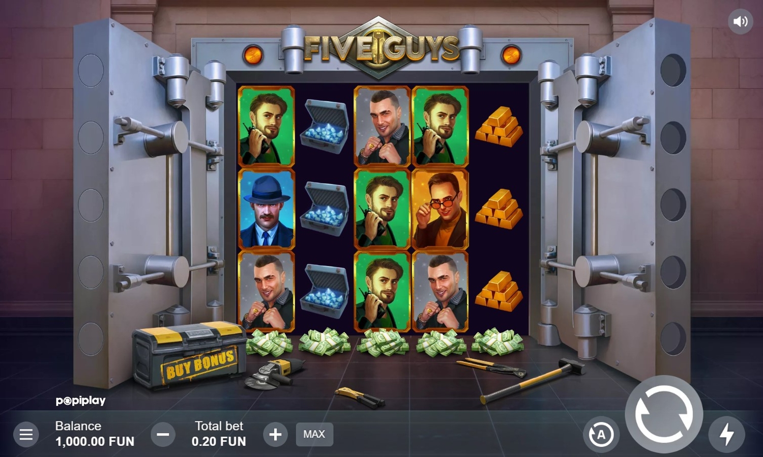 Five Guys Slot Gameplay