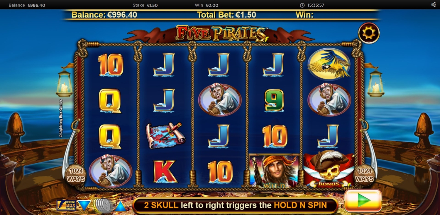 Five Pirates Slot Gameplay