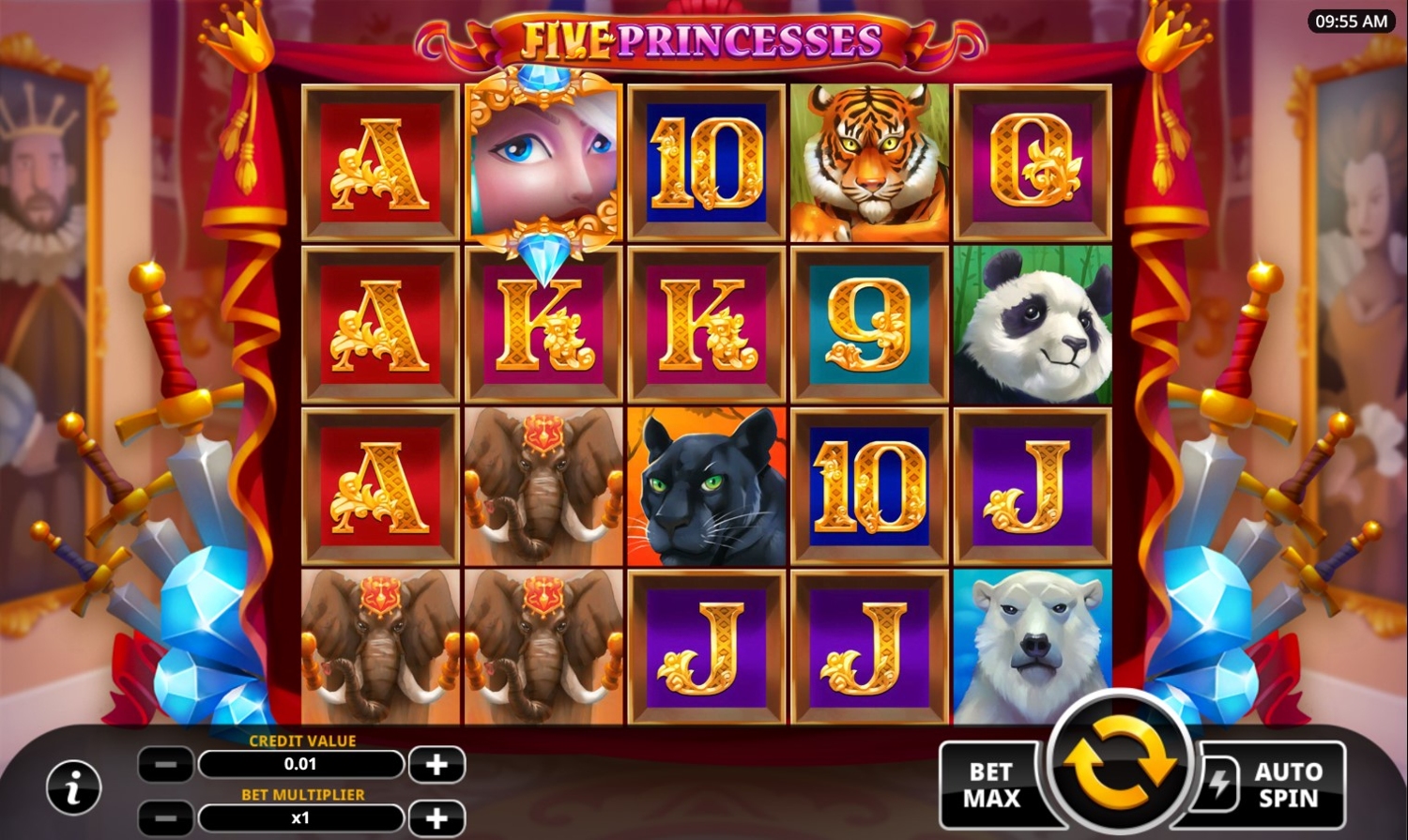Five Princesses Slot Gameplay
