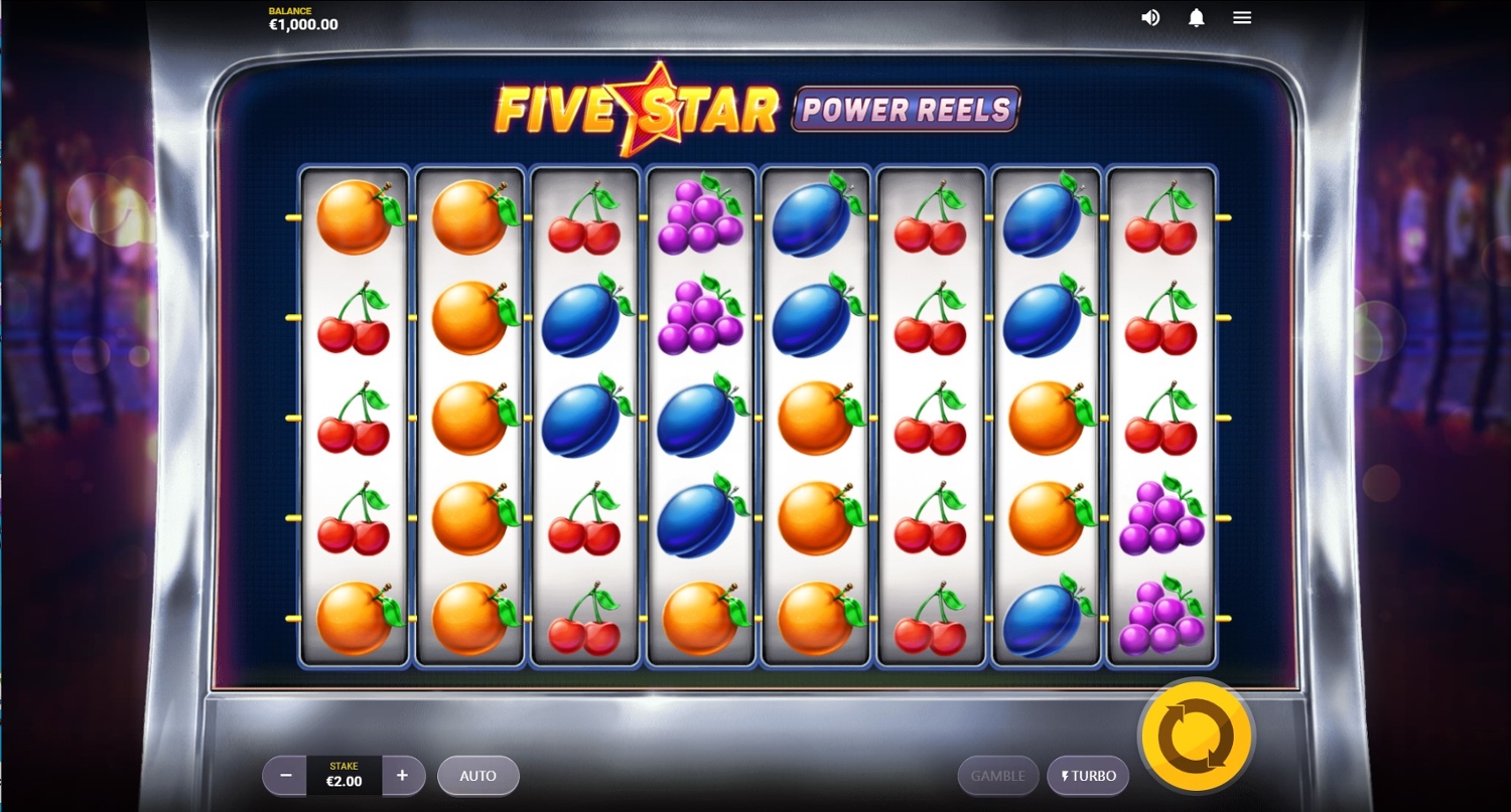 Five Star Power Reels Slot Gameplay