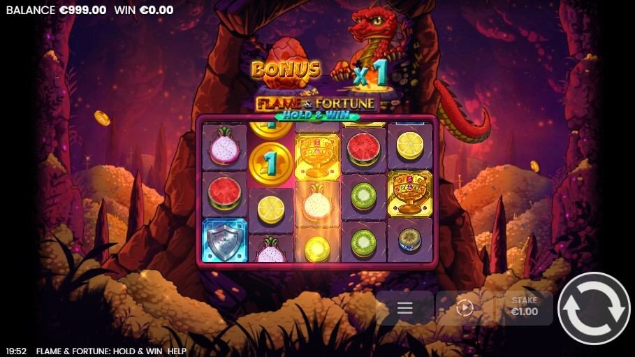 Flame & Fortune: Hold & Win Slot Gameplay