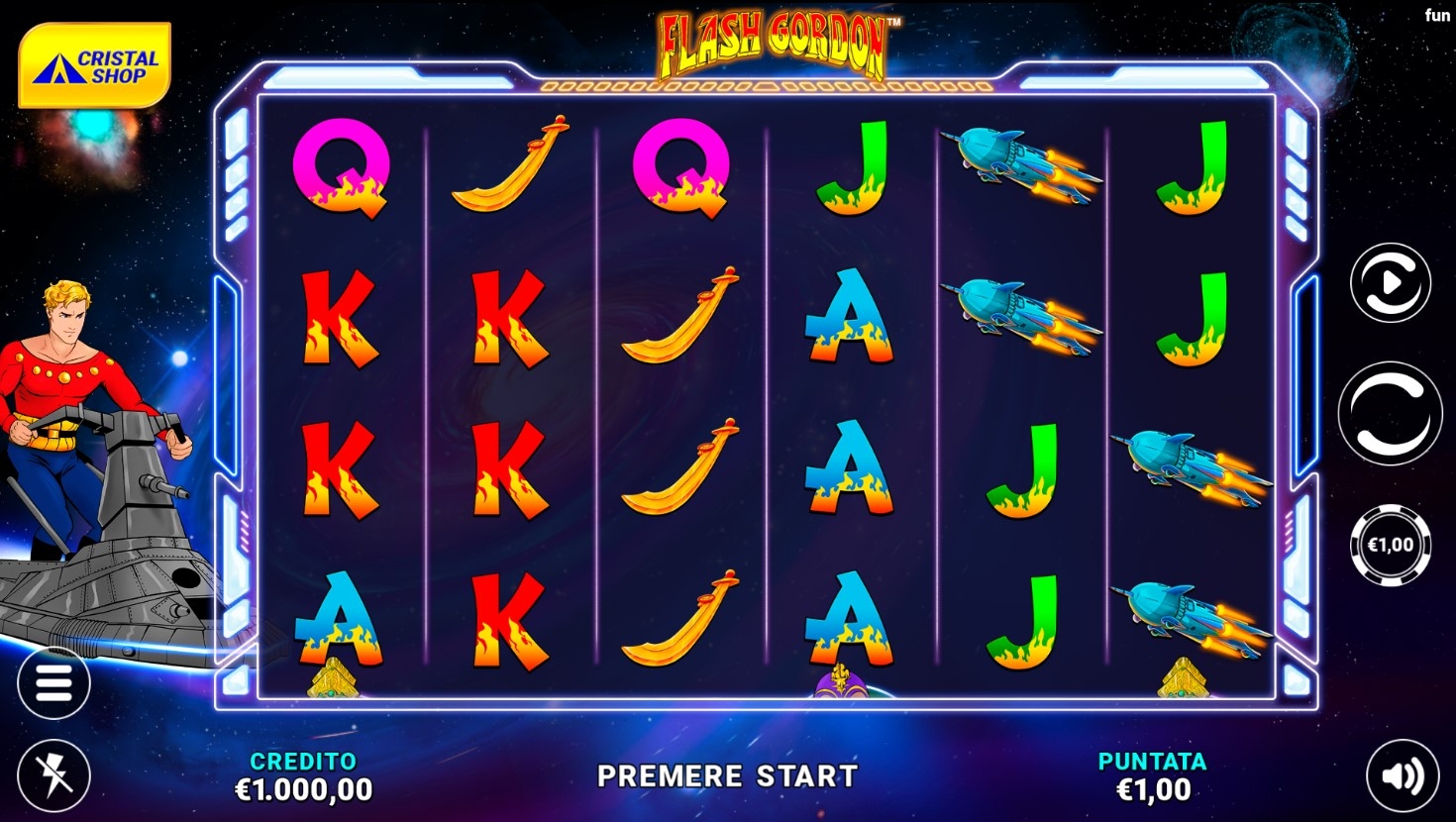 Flash Gordon (Cristaltec) Slot Gameplay