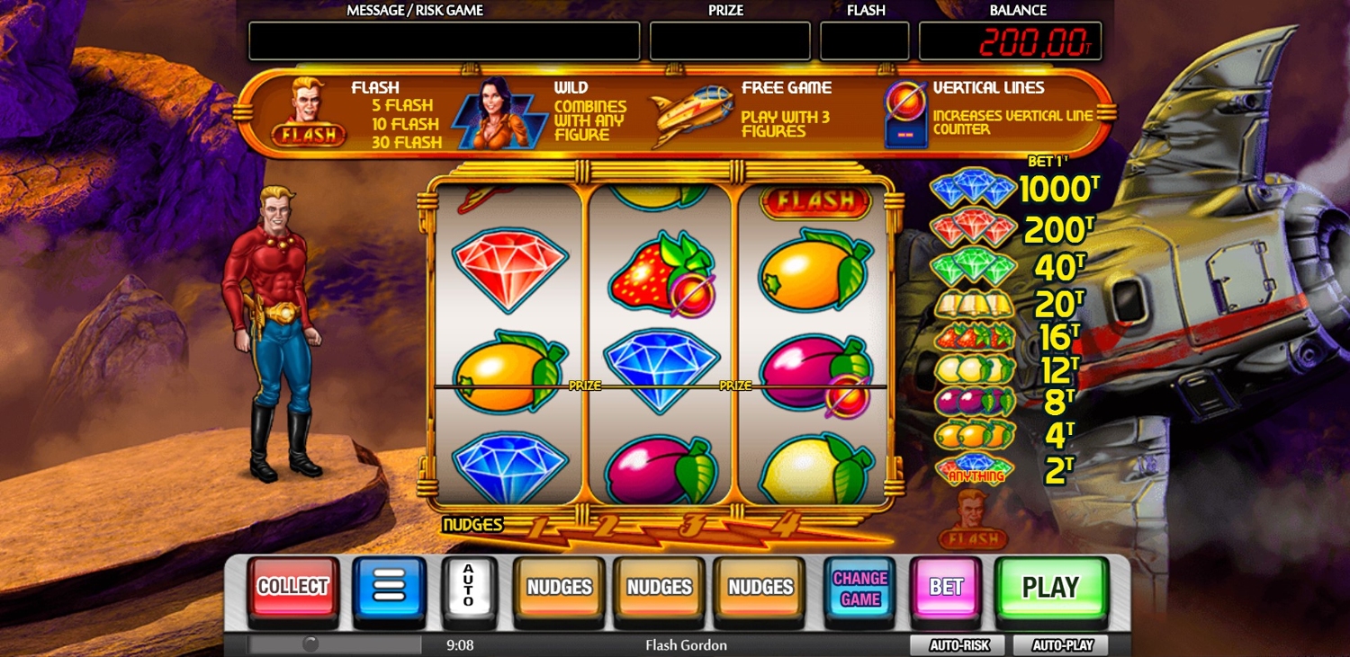 Flash Gordon Slot Gameplay