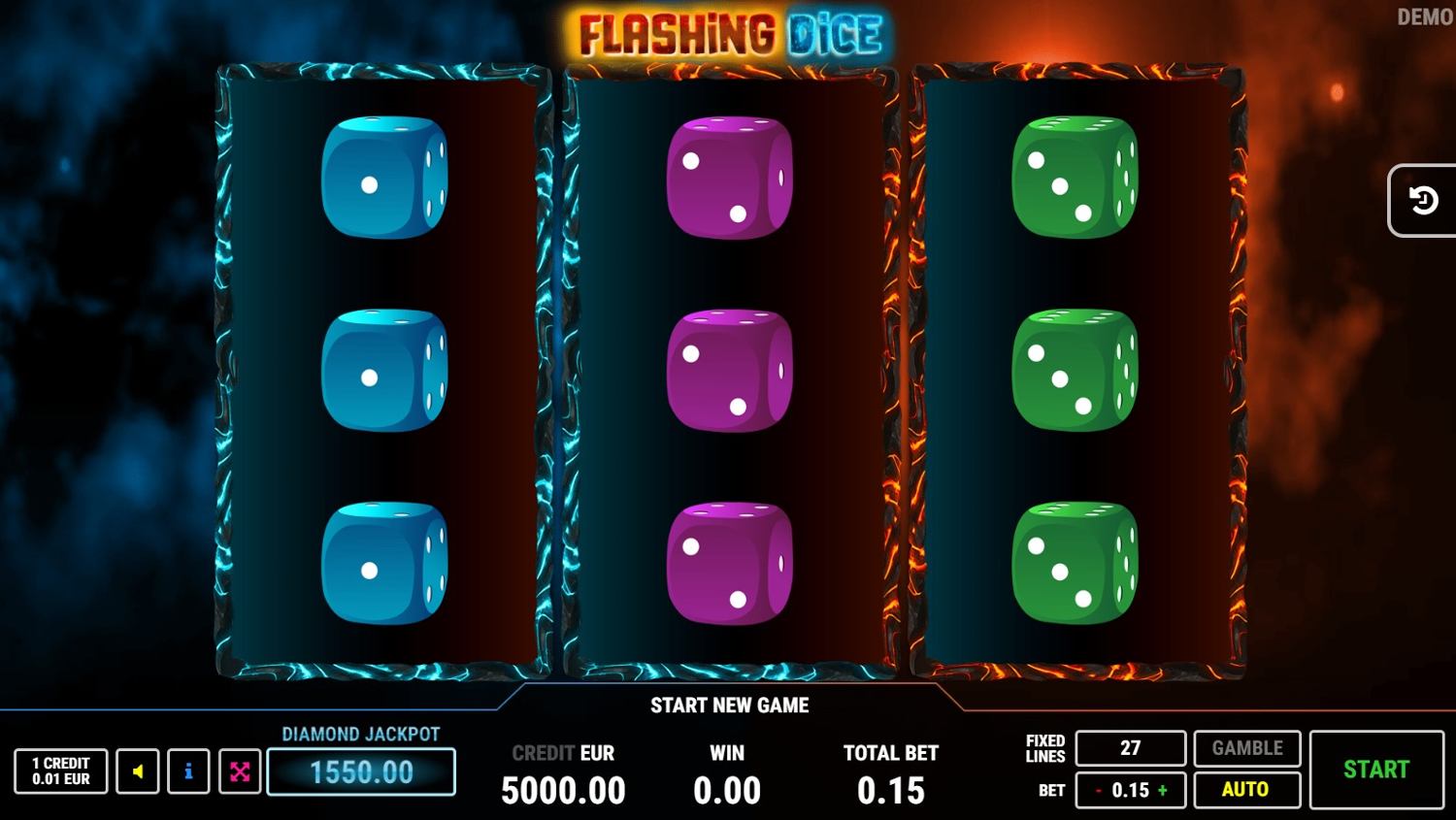 Flashing Dice Slot Gameplay