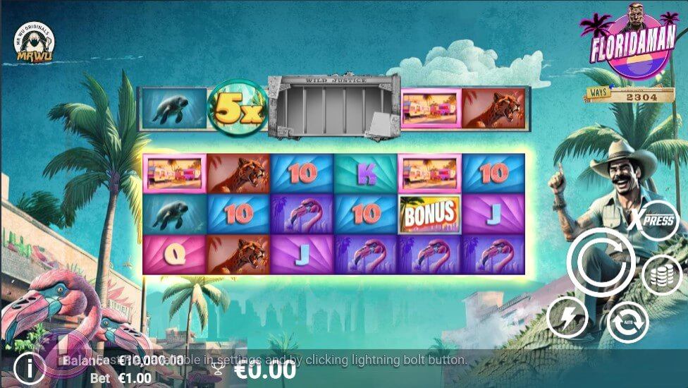 Floridaman Slot Gameplay