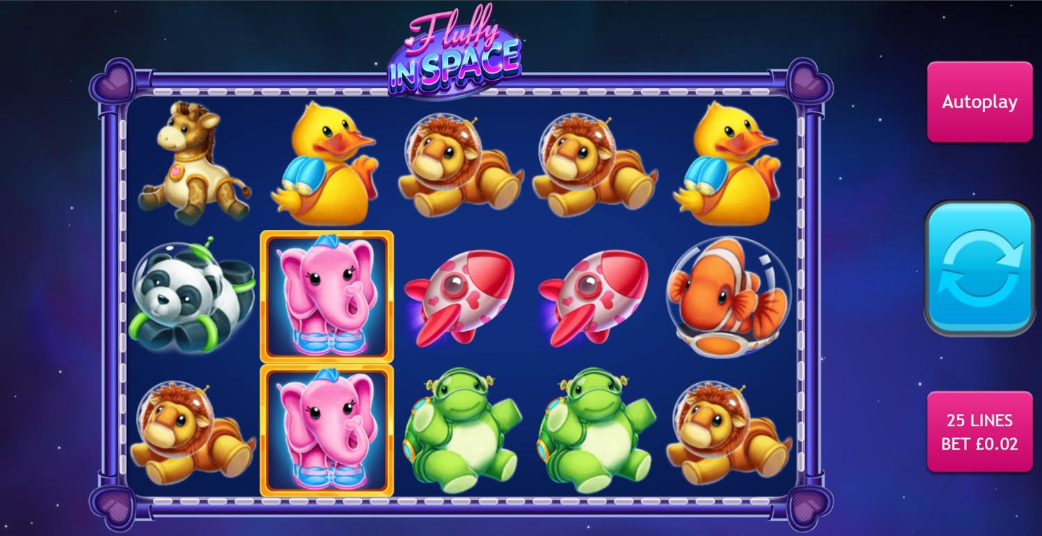 Fluffy in Space Slot Gameplay