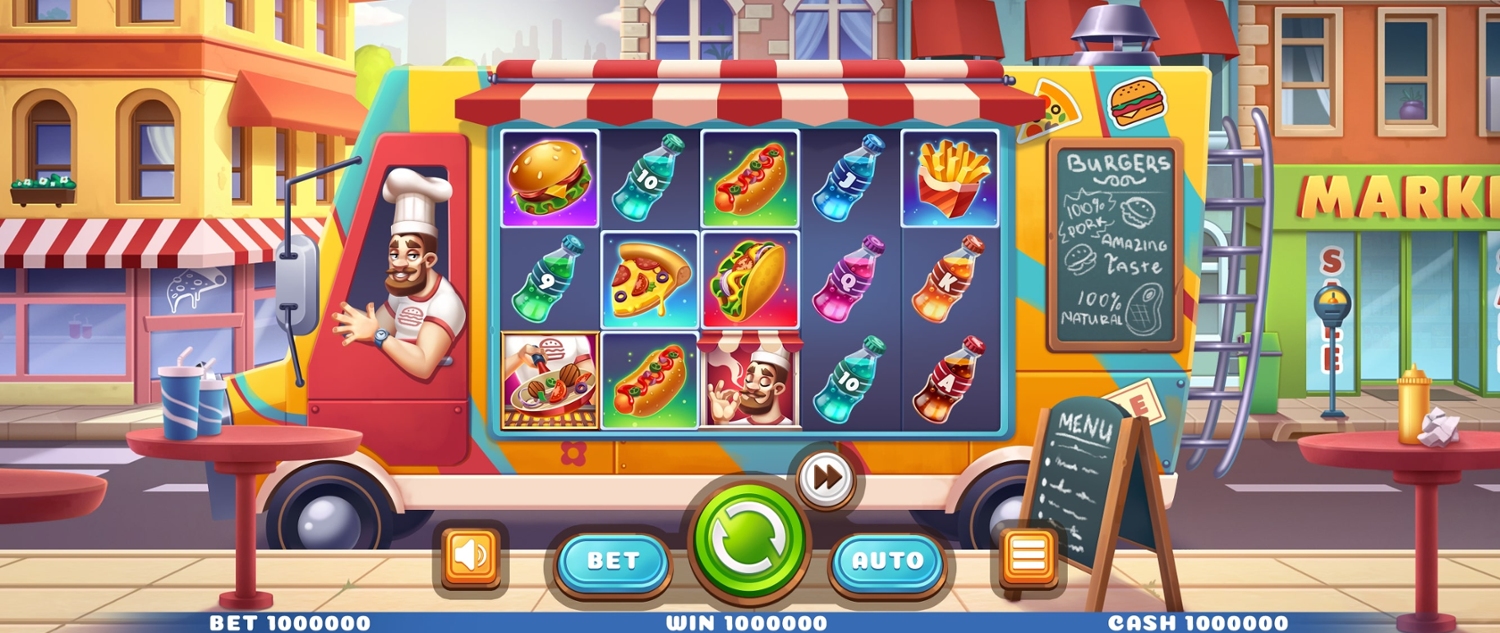 Food Truck Slot Gameplay