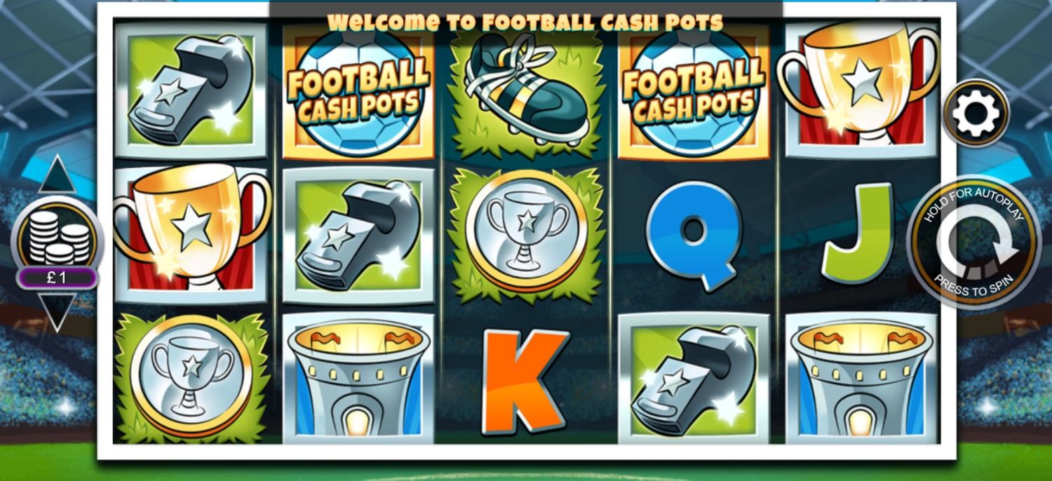 Football Cash Pots Slot Gameplay
