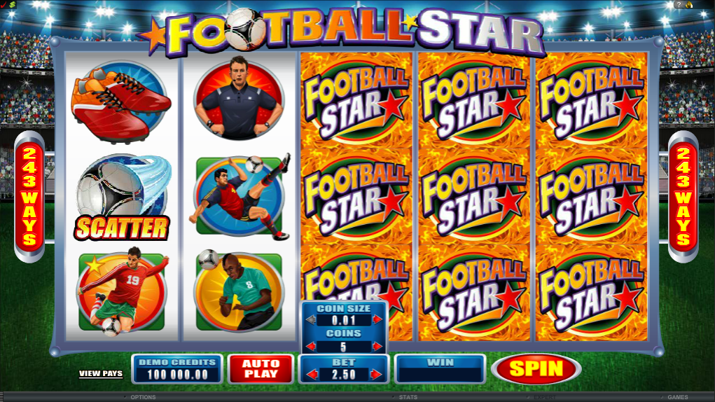Football Star Slot Gameplay