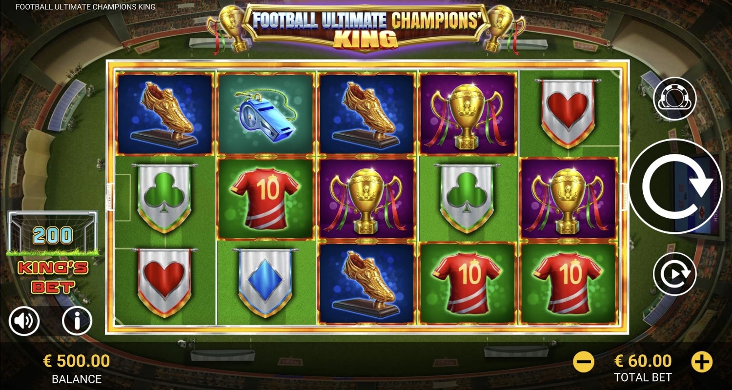 Football Ultimate Champions King Slot Gameplay