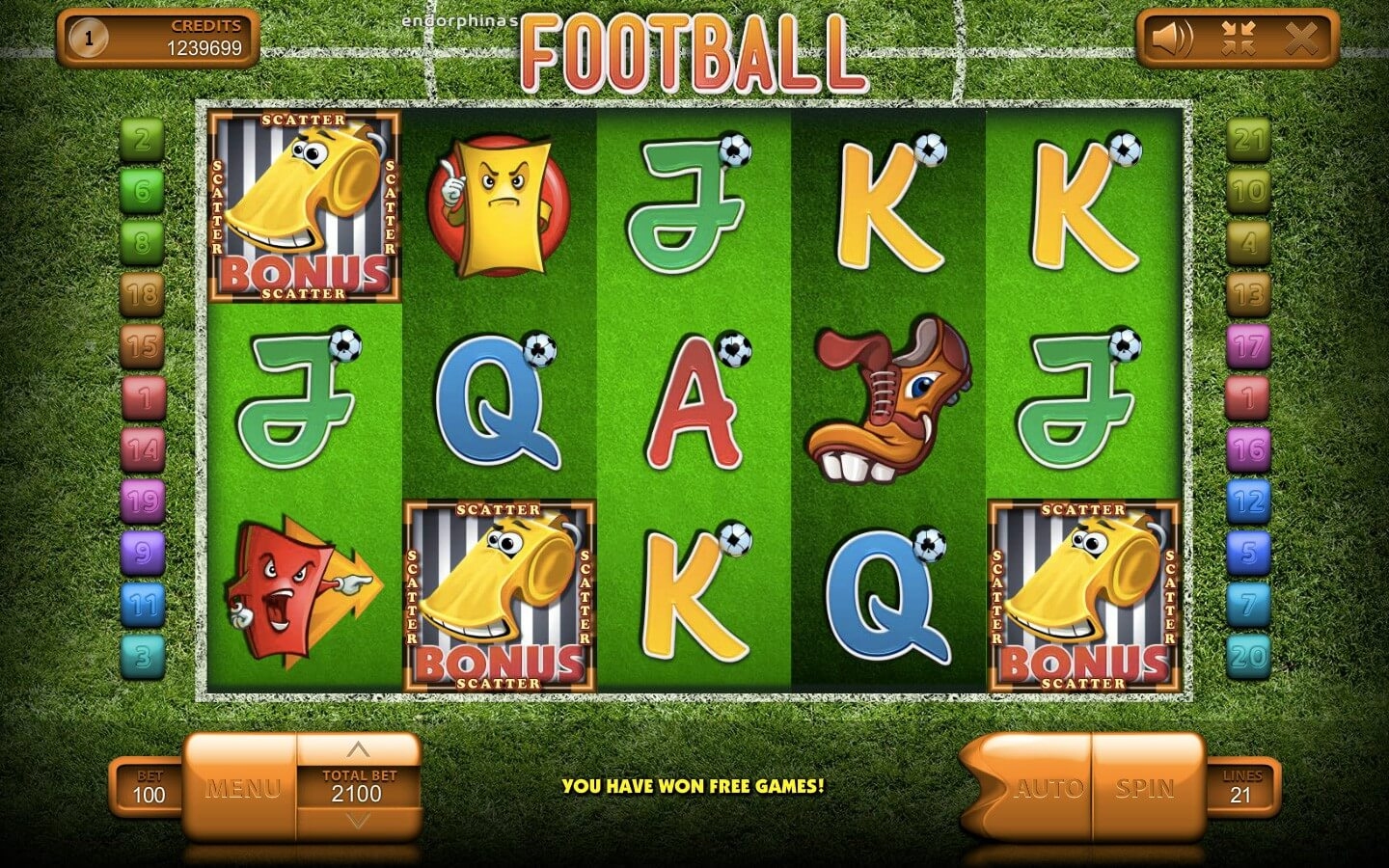 Football Slot Gameplay