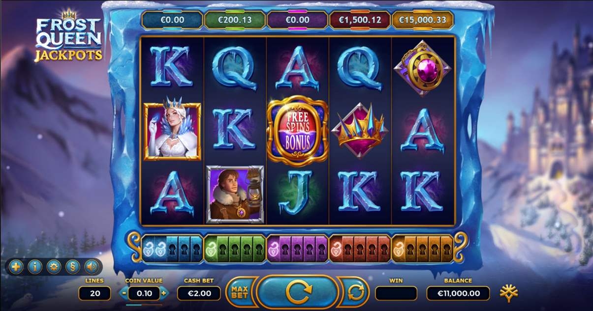 Frost Queen Jackpots Slot Gameplay
