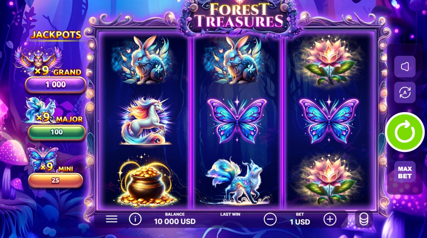 Forest Treasures Slot Gameplay