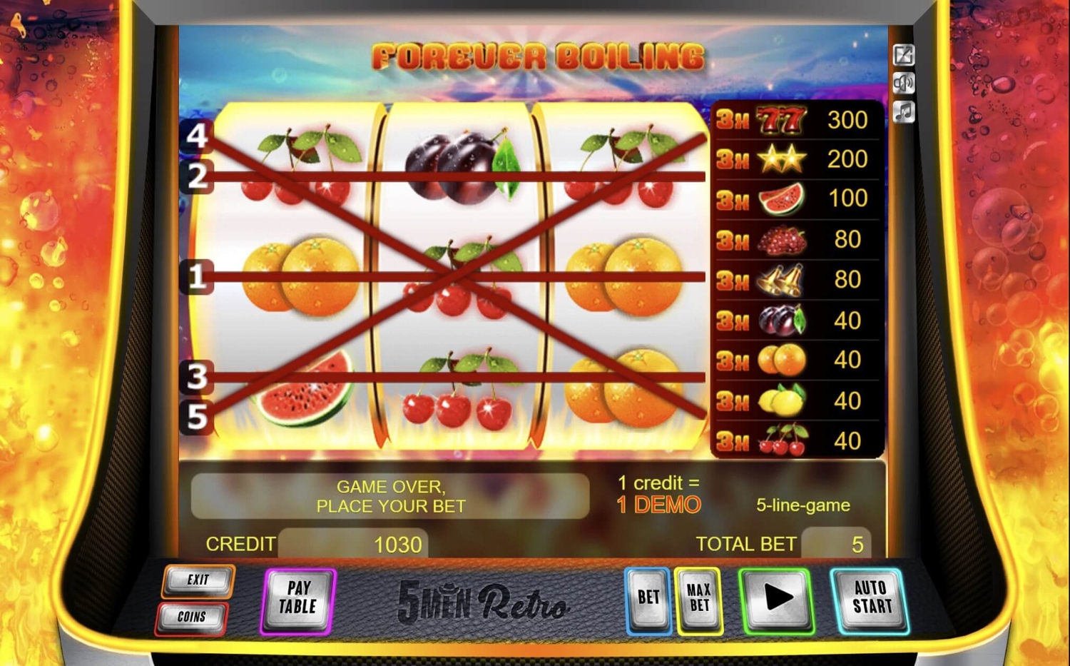 Forever Boiling Slot Gameplay