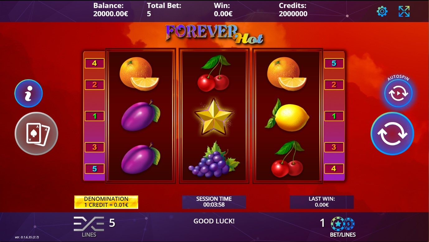 Forever Hot Slot Gameplay