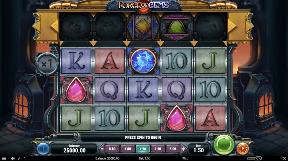 Forge of Gems Slot Gameplay